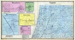 Casco Township, Bradley, Monterey Center, Dunningville, Over Isel, Graarschap, Allegan County 1873